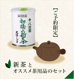 新茶とオススメ茶用品のセット