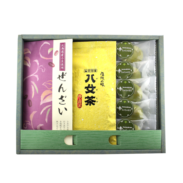 【G-720】ぜんざい・特上煎茶・ちゃちゃまる６個入ギフト