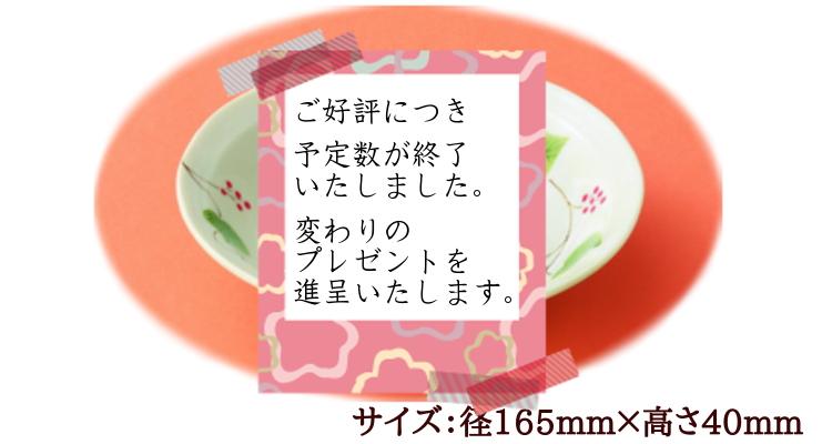 プレゼント終了２